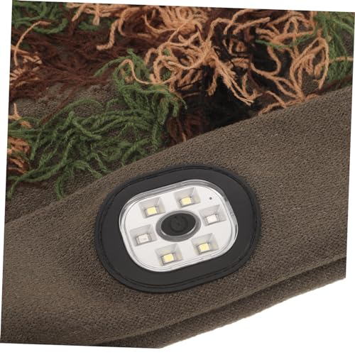 COSMEVIVI Gorro De Camuflaje con Luz Led Incorporada Gorro para Hombre con Linterna Frontal para Equipo De Correr Nocturno - imagen 4