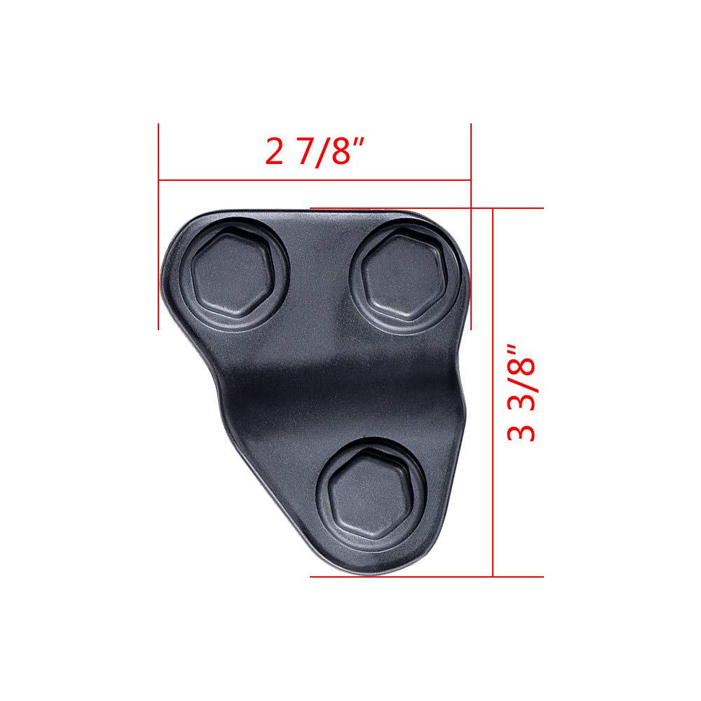 AstraDepot Door Lock Screw Protector Protection Bolts Cover Trim Compatible with 2018-2021 Jeep Wrangler JL JLU / 20-21 Jeep Gladiator JT (Matte Black, 4X)