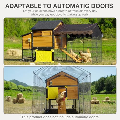 MEDHEHOO Ultimate Chicken Coop - Spacious 85\" Metal Frame Chicken House with Nesting Box, Portable & Waterproof, Perfect for 6 Chickens!