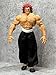 Hanma Yujiro Action Figure Statue 7.1 Inch Anime Fighting Posture Movable Joints Character Model with Accessories