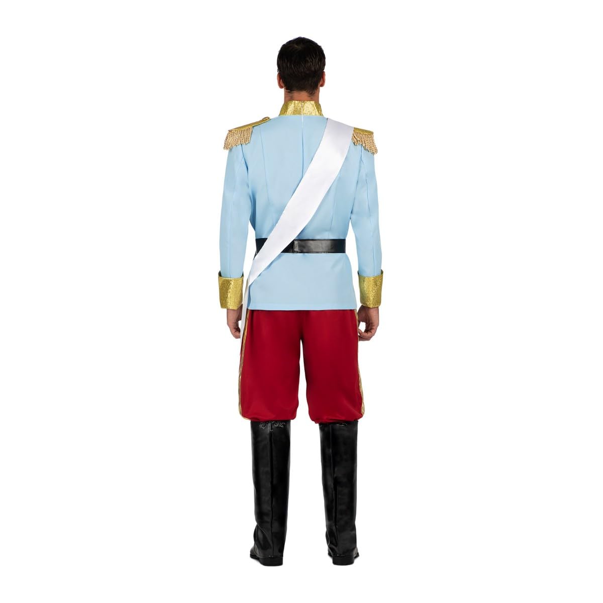 My Other Me ME FUN COMPANY, S.L. Costume Principe Blu M (Giacca, cintura, pantaloni e copristivali)