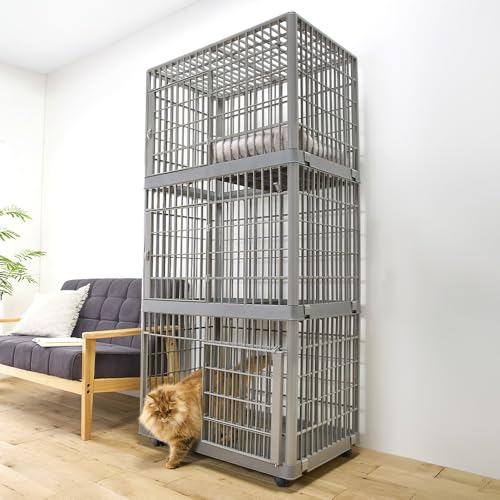 アイリスオーヤマ プラケージ 3段 813 (キャットタワー・ケージ) 価格