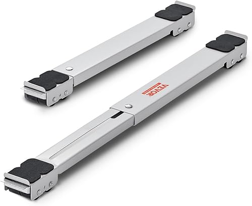 VEVOR Rodillos para electrodomésticos de muebles resistentes, rodillos extensibles, base de lavadora móvil, soporte para refrigeradores, secadores,