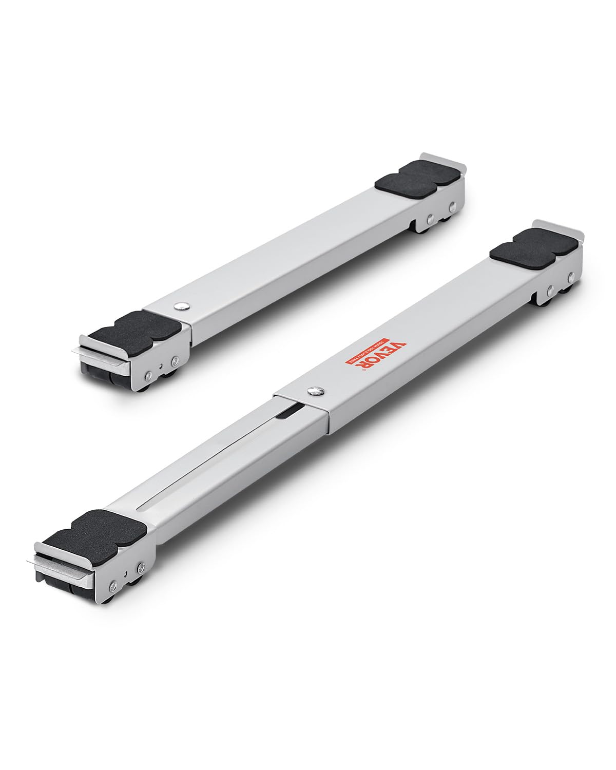 VEVOR Heavy Duty Furniture Appliances Rollers, Extendable Appliance Rollers Mobile Washing Machine Base, Fridge Stand Dolly Movers for Refrigerators, Dryers, Dishwashers, White