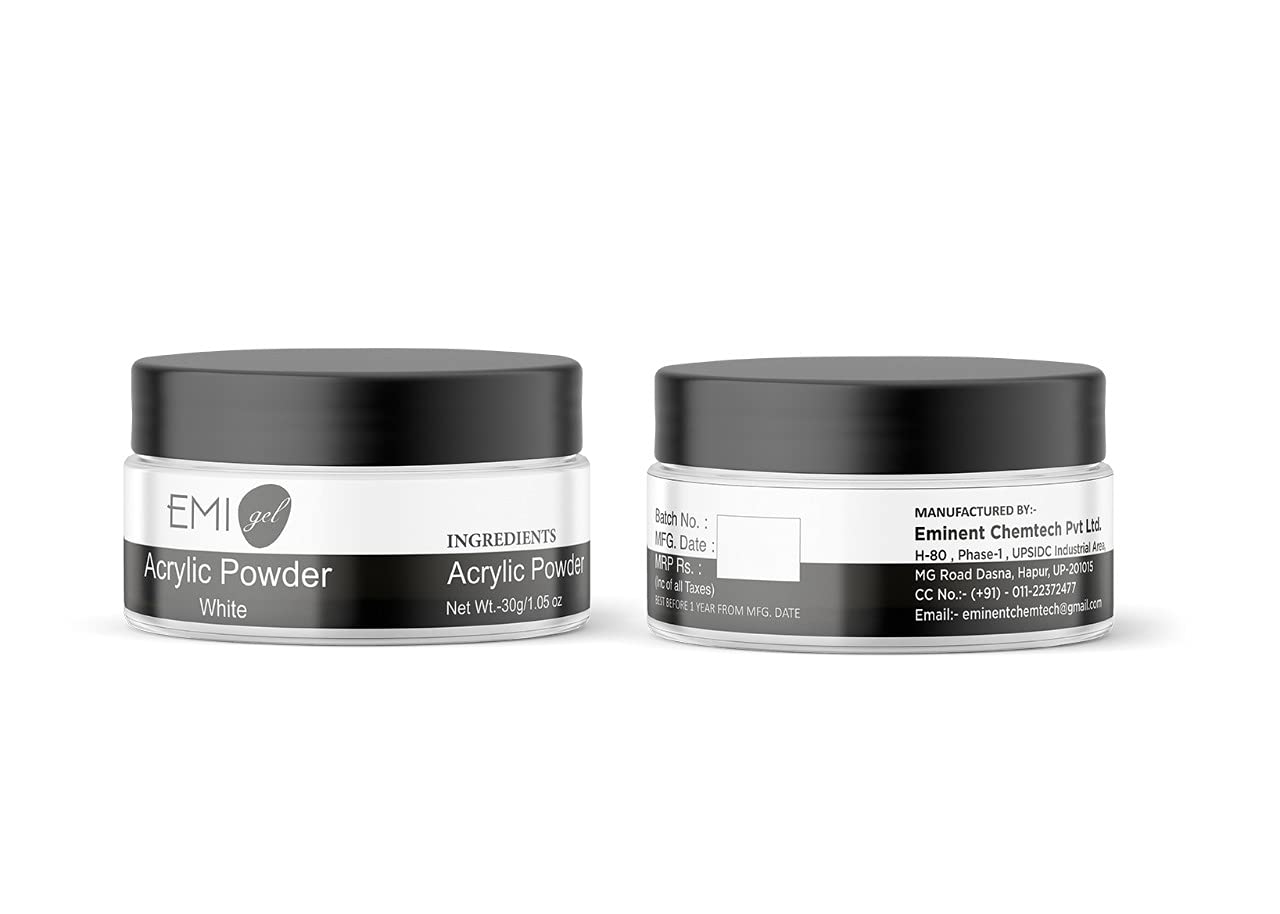 Coslifestore 30g White Acrylic Powder for Nail Extension