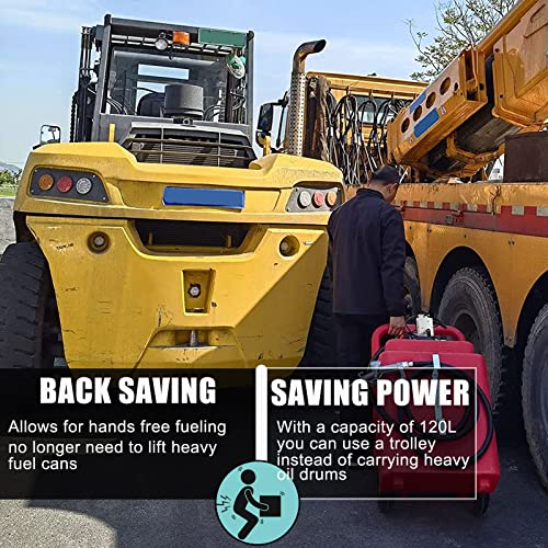 16 Gallon 60L Portable Fuel Caddy Tank With Automatic Fuel Transfer Pump, Extra Long Hose, Portable Liquid Pump For Gasoline, Diesel Fuel & Def/Adblue/Urea Liquid #TOP1
