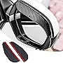 Pincuttee Mirror Rain Visor Eyebrow, Side Mirror Visor Rain Guards,Side Mirror Covers for Car Uniservial Fit 2 Pack