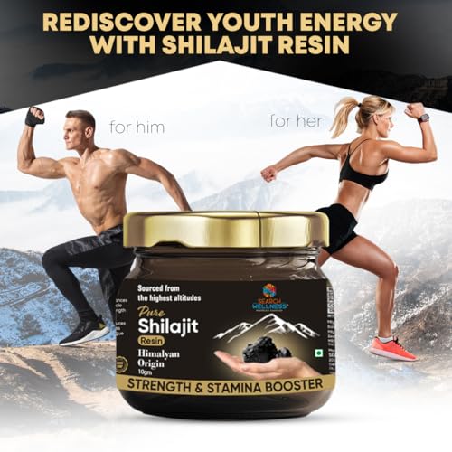 Image of Shilajit Gold Resin for Men & Women (10g Pack of 1) | Pure Himalayan Shilajit with 24K Gold | Boost Stamina, Strength & Immunity | 20 Servings, 500mg per Serving