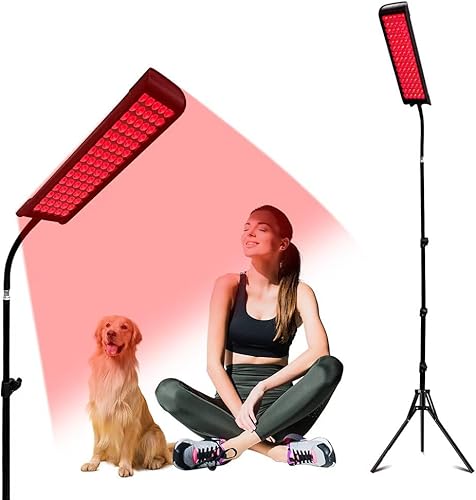  Red Light Lamp for Body,Infrared Light Lamps with Stand, 660nm Red and 850nm Near Infrared Red Light Device for Full Body 