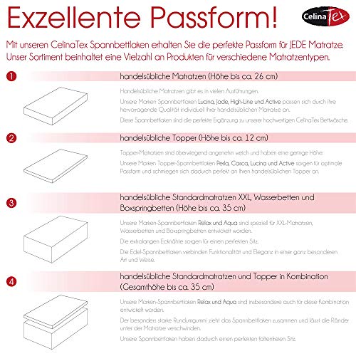 CelinaTex Jersey hoeslaken voor kinderen, verpakking van 3 stuks, 60 x 120-70 x 140 cm, chocoladebruin, 100% katoen… - Afbeelding 7