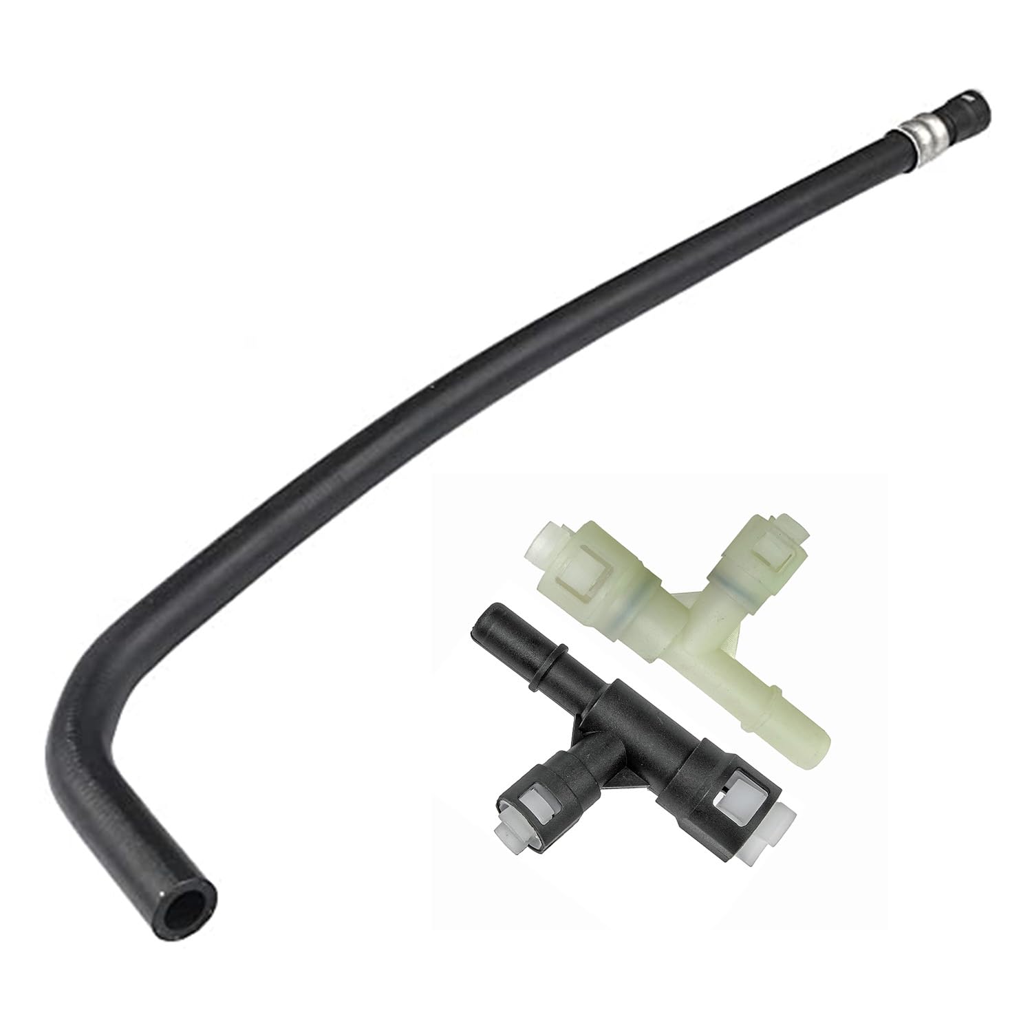 HVAC Engine Heater Inlet Hose Engine Heater Supply Hose for Select Cadillac/Chevrolet/GMC Models with two connectors replace 15145587 15051852