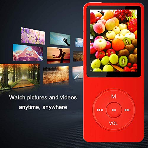 Image of MP3 Player, Music Player with 16GB Micro SD Card, Build-in Speaker /Photo /Video Play /FM Radio /Voice Recorder /E-Book Reader, Supports up to 128GB