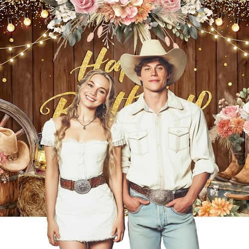 Fondo Fotográfico Cowgirl 7ft x 5ft miniatura 3