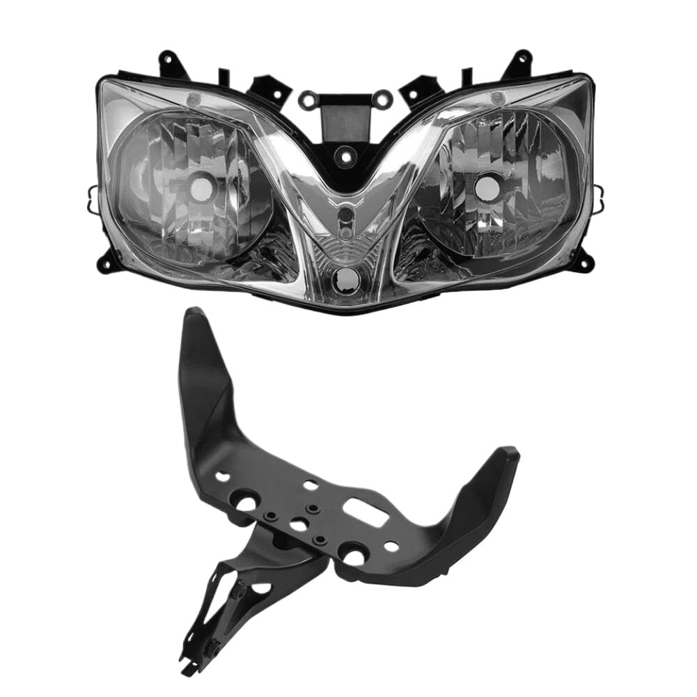 Neadmmfzx With Bracket Motorcycle Front Headlight Upper Stay Bracket Compatible With Cbr600f4i Cbr600 F4i 2001 2002 2003 2004 2005 2006(With Bracket)