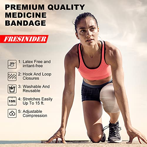 Fresinider Premium Elastic Bandage Wrap (7Pack) Self Adhesive Cotton Latex Free Compression Bandage Wrap With Touch Closure At Both Ends, Support & First Aid For Sports, Medical, And Injury Recovery #TOP3
