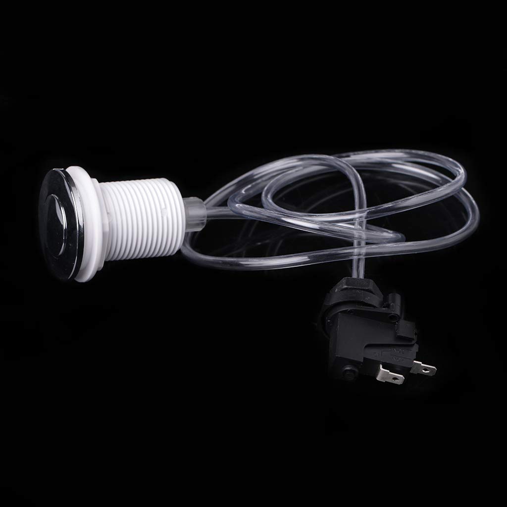 Bath Tub Spa Waste Garbage Disposal Self-Lock Air Switch Push Button Air Hose