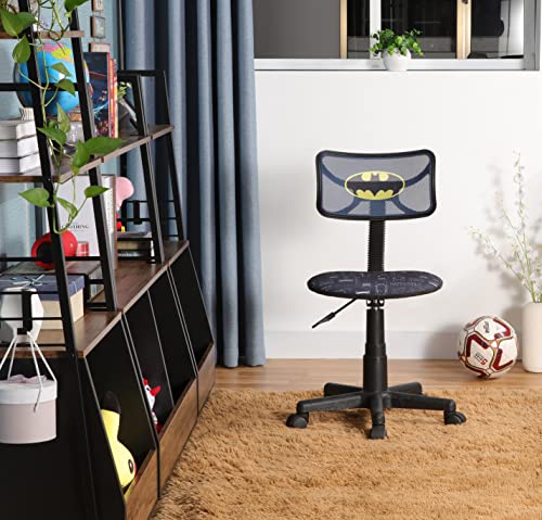 Image of Batman Adjustable Swivel Mesh Rolling Desk Chair, for Kids, Teens and Adults
