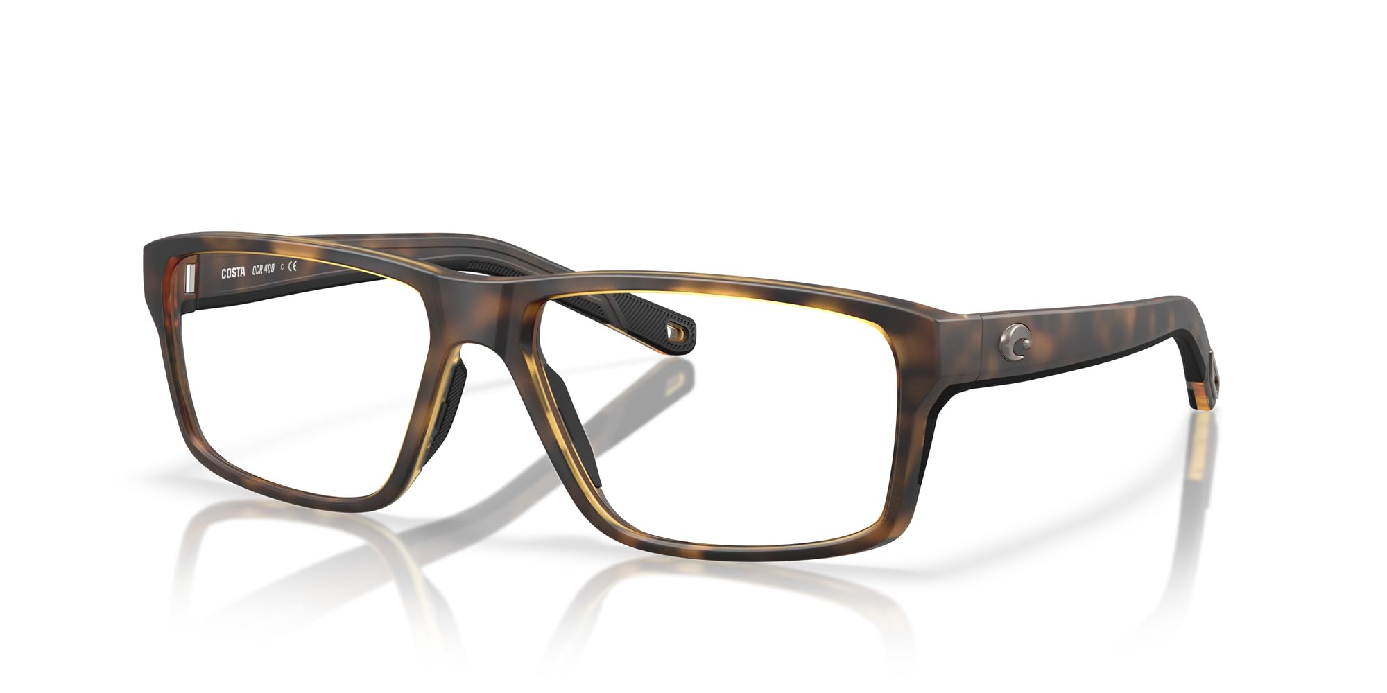 Costa Del Mar Ocean Ridge 400 Prescription Eyewear Frames, Matte Tortoise/Demo Lens, 57 mm