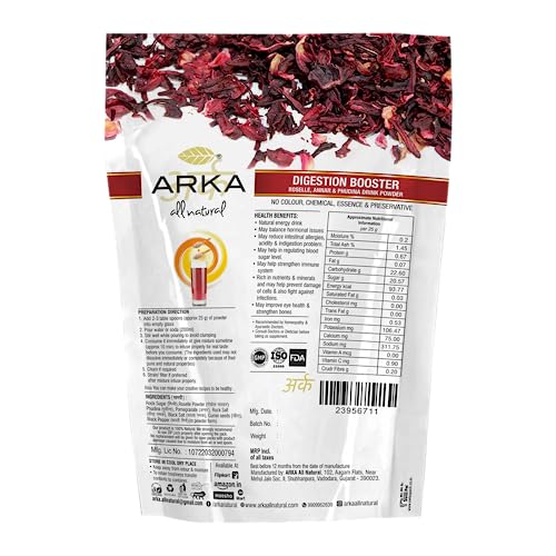 Image of Arka All Natural 4 Pk Digestion Booster Health & Nutritional Antioxidant Instant Energy Drink Powder Caffeine Free - 215g Each