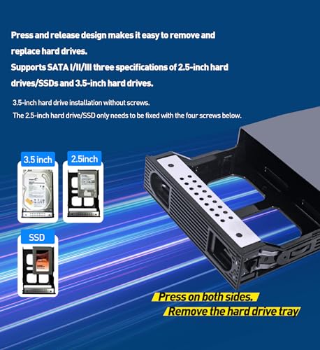 Image of IO CREST 10Gbps Single Bay USB Type-C Enclosure for 2.5 inch & 3.5 inch SATA HDD