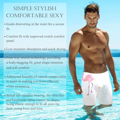 Traje de baño de competición para hombres y niños con estampado frutal 3
