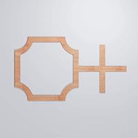 Vista 66 de 19 7/8"W X 11 3/8"H pequeños Bradley decorativos calado madera paneles de pared, aliso