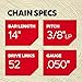 Oregon S52T 2-Pack AdvanceCut 14-Inch Chainsaw Chain Fits Craftsman, Echo, Homelite, Poulan, Grey