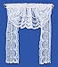 Melody Jane Dollhouse White Lace Double Drape Curtain Miniature Accessory