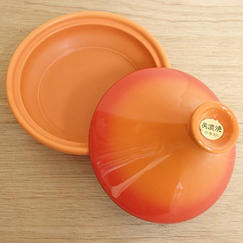 Amazon | 美濃焼 タジン鍋 ベイクオレンジ(20cm) 電子レンジ 直
