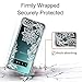 Lontect for Galaxy S10 Plus Case Slim Bumper Cushion Clear Soft Flexible TPU Frame + Hard PC Back Transparent Scratch Resistant Cover Case for Samsung Galaxy S10 Plus, White Lace Flower