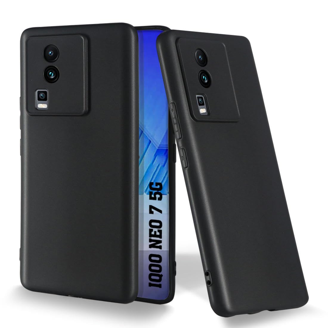PrintWhiz Soft Silicone Mobile Back Cover Compatible with IQOO NEO 7 5G, iQOO Neo 7Pro 5G | Shockproof Protective Case/Cover with Full Edge Protection (Plain Black)($BL-IQO-NEO7(5G)-000) (B0CST1F2K9) Amazon Price History, Amazon Price Tracker
