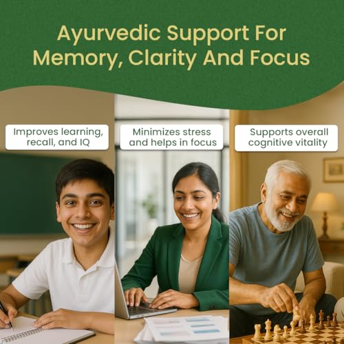 Image of Kerala Ayurveda Brahmi Pearls | Ayurvedic Brain Tonic & Memory Booster with Brahmi for Focus, Mental Clarity & Stress Relief | Ghee-Based Brain Wellness | 40 Capsules (Pack of 2)