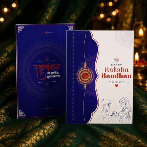Image of DeoDap Rakhi with Chocolate for Brother - Golden Color Round Ganesha Style Rakhi with Pistachio Cream Cigar Rolls, Silver Color Coin, Greeting Card & Tilak Set - Raksha Bandhan Pack (k1 1130 CG-P)