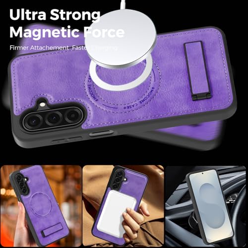 Image of Lunivop for Samsung Galaxy A17 5G Phone Case 6.7 inch PU Leather Light Purple