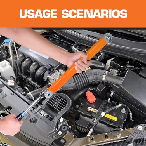 Image of KOOPOOL Offset Extension Wrench, Impact Ready Wrench Extender, with 1 /2 inch, 1 /4 inch and 3 /8 inch Square Drive Adapters, Universal Extensions Wrench for Tight Place