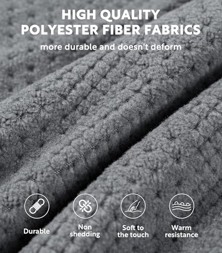 DAVID ARCHY Men's Robe Long Sleeve Lightweight Knit Bathrobe,Comfort Knee Length Hood Sleepwear3