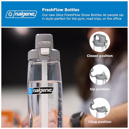 Image of Nalgene 24 oz FreshFlow Straw Bottle
