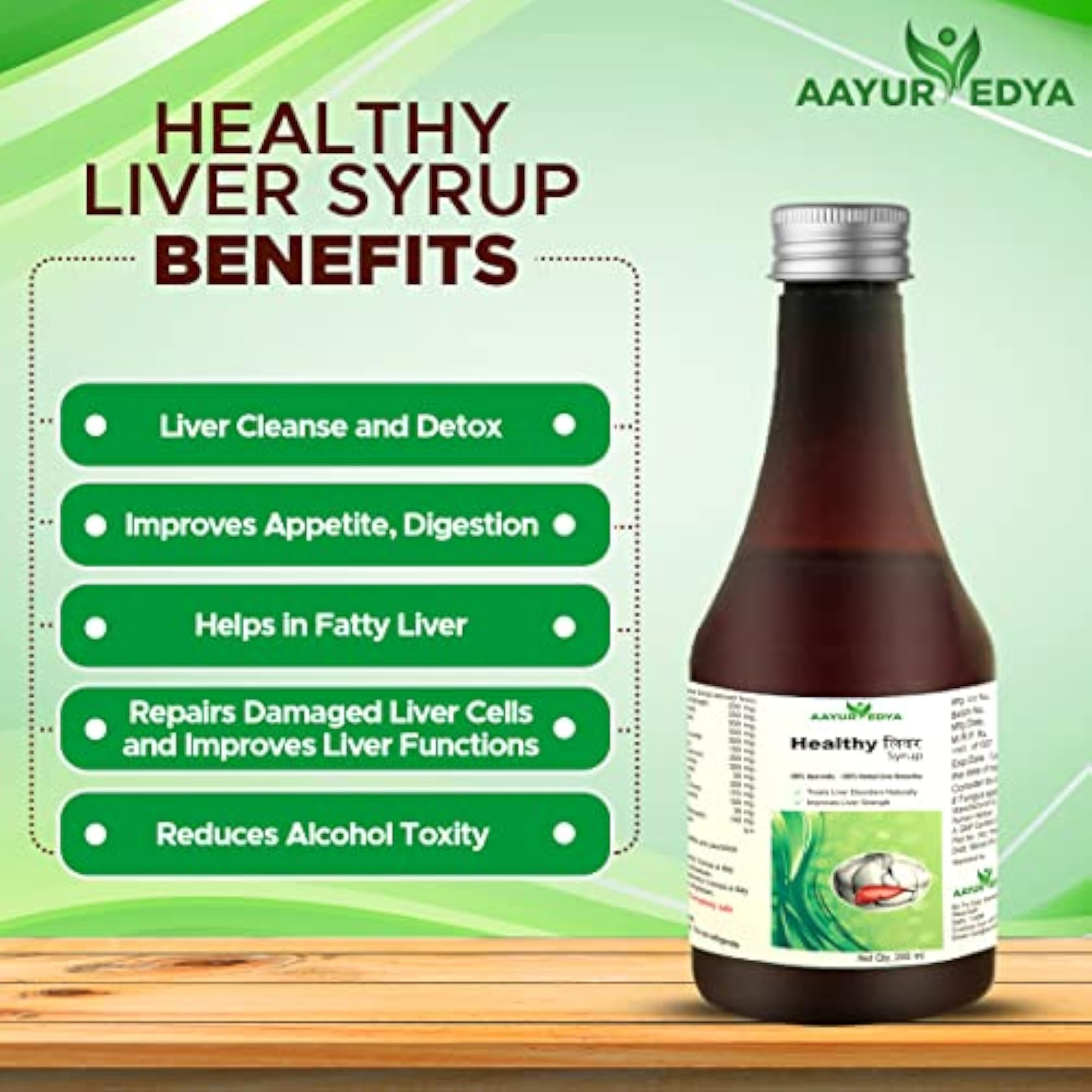 AAYURVEDYA Healthy Liver Detoxifier Set of 3, 200ml Each