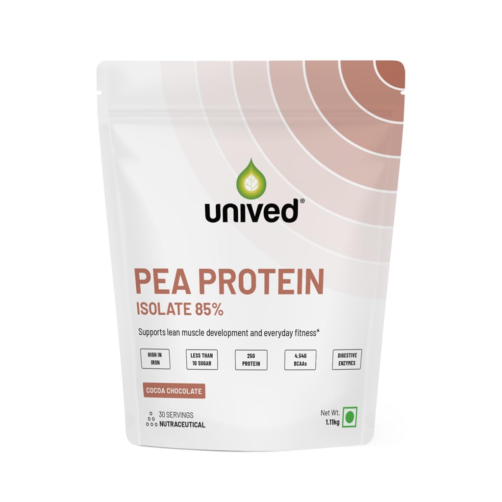 Unived Pea Protein Isolate with Natural Digestive Enzymes, 100% Vegan & Plant-Based, BCAAs, Amino Acid, Lean Muscle Development, Non-GMO & Sugar-Free, Natural (Chocolate 30 Servings) (B07N7F2MSP) Amazon Price History, Amazon Price Tracker