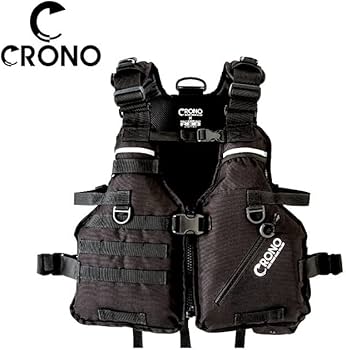 CRONO ライフジャケット フローティングベスト ゲームベスト！ Amazon | クロノ(CRONO) CRONO エギングベスト ブラック CEV01