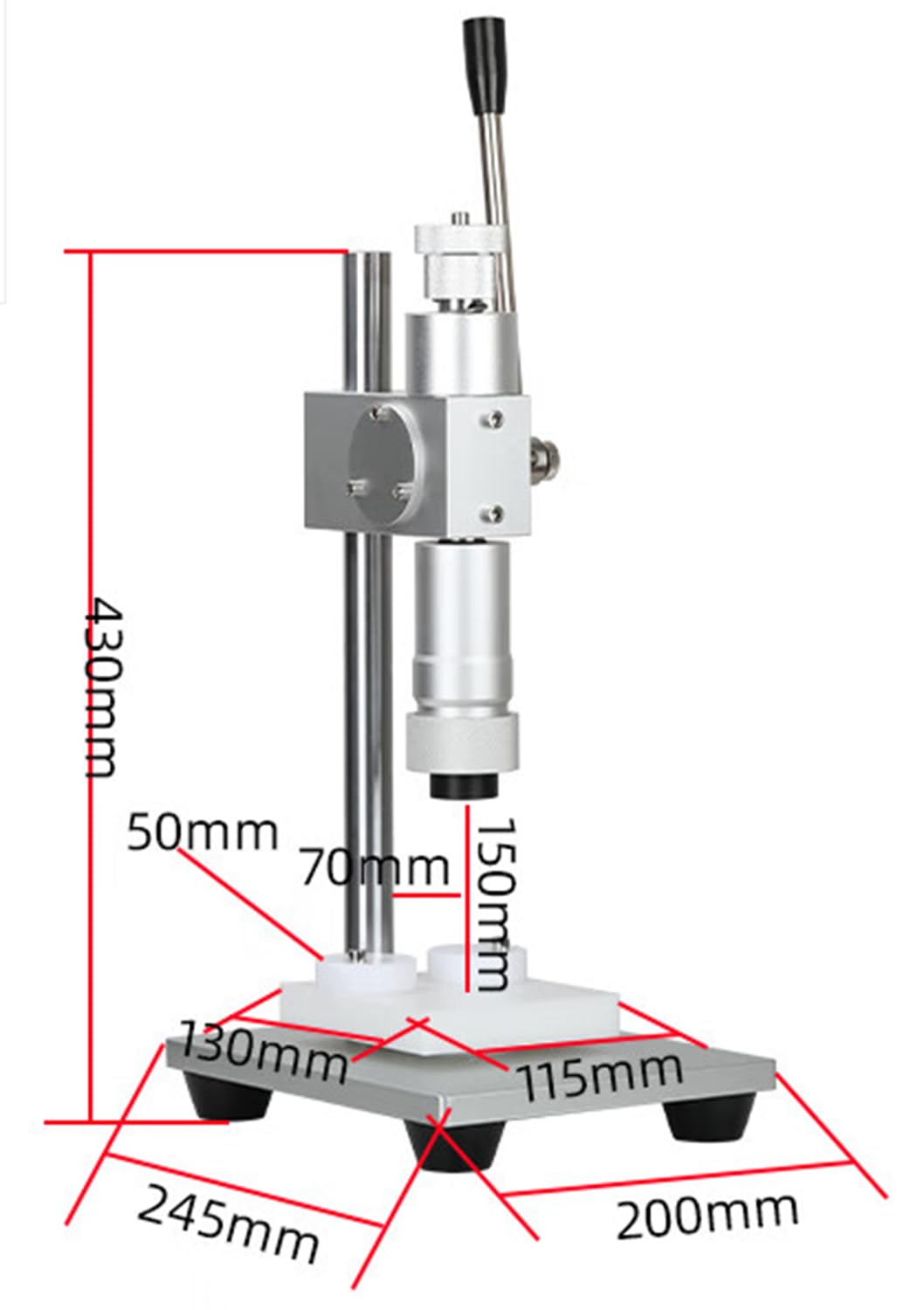 Perfume CrimperHeight Adjustable Crimping MachineStainless Press Capping MachineManual Perfume CapperPress Capping Tool20mm product thumbnail 8