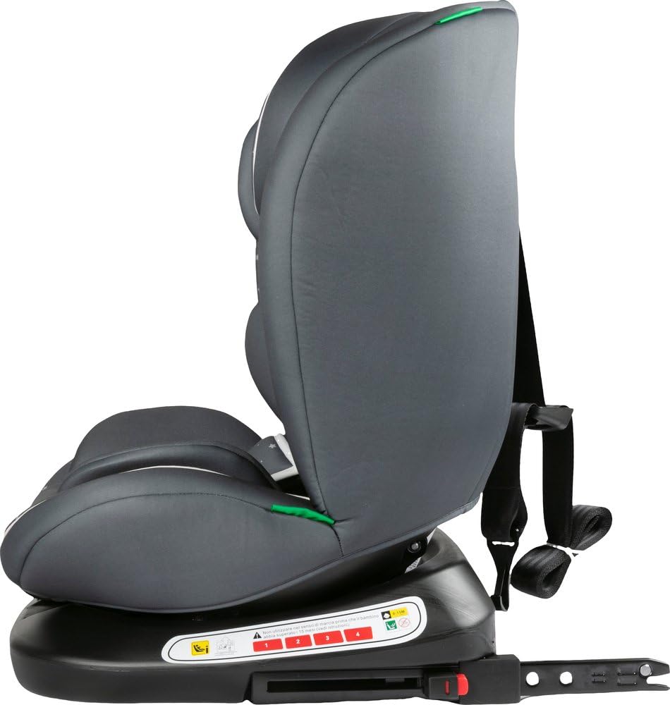 I-Size Autositz 40-150 Cm, Um 360 Grad Drehbarer Kindersitz, Mit Isofix-Haken, Gruppe 0-1-2-3, Ca. 0-12 Jahre (0-36 Kg), Höhenverstellbar, Neigbar