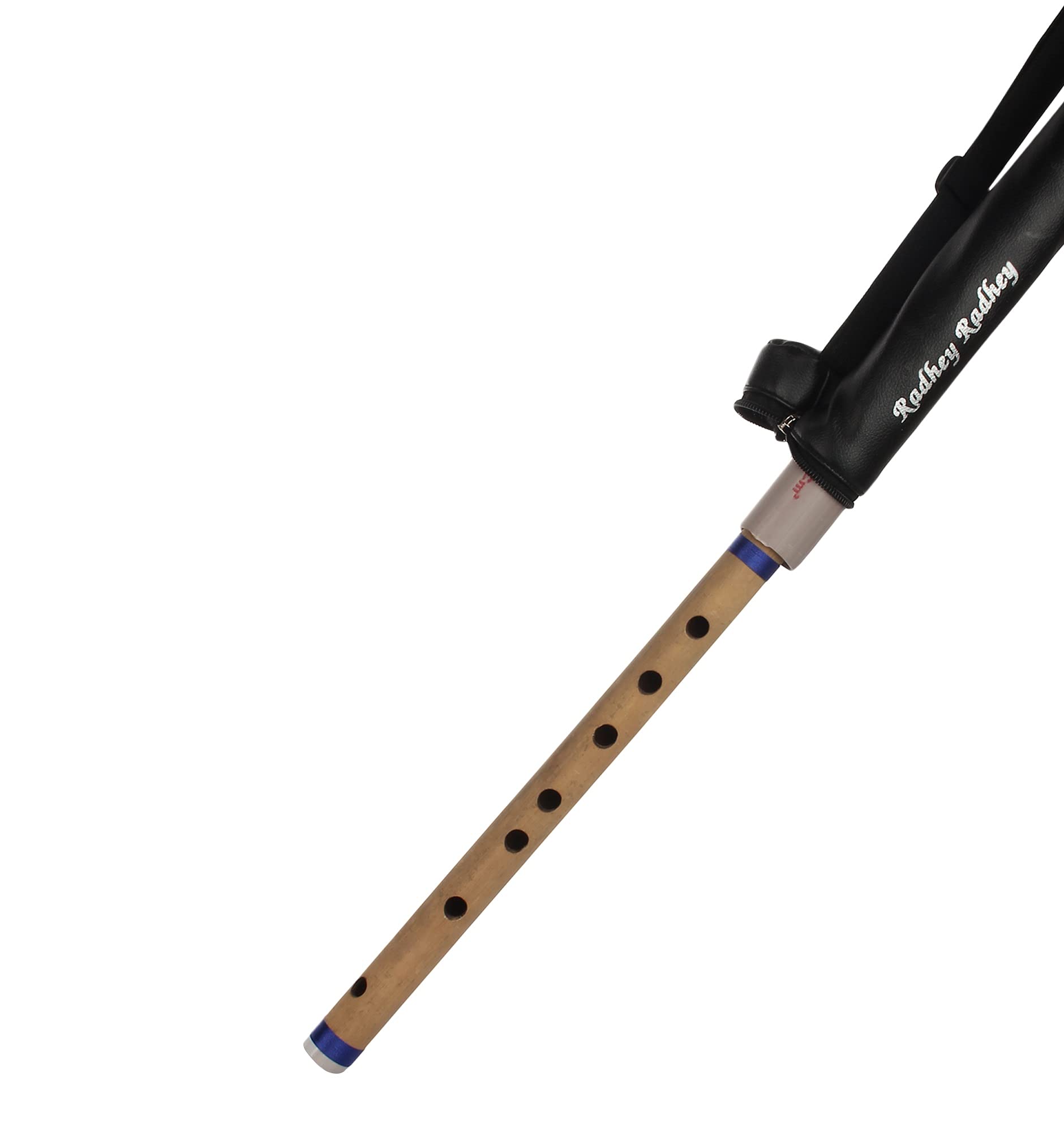 Flûtes musicales Combo A Tune 6 trous (40,6 cm) et Do Naturel Regular 7 trous (48,3 cm) Flûte en bambou Bansuri avec sac de transport pour flûte gratuite (note anglaise)