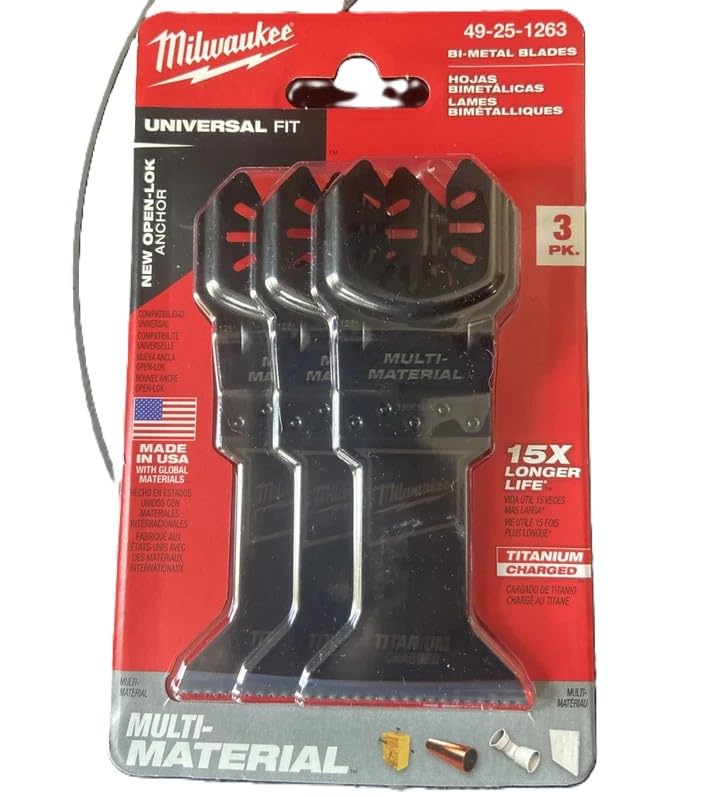 MILWAUKEES Multi Tool Blade Pack PK3 (49251263)