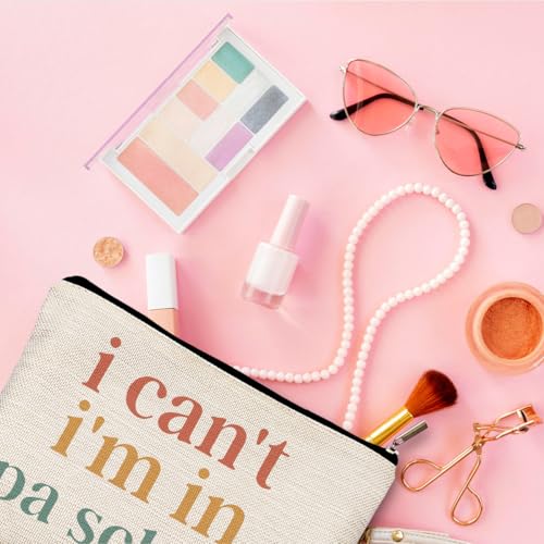 Physician Assistant Gifts for Women, Physician Assistant Makeup Bag, Physician Assistant PA Week Gifts, Medical Assistant Gifts, I Can't I'm in PA School Funny Cosmetic Bag Toiletry Bag3