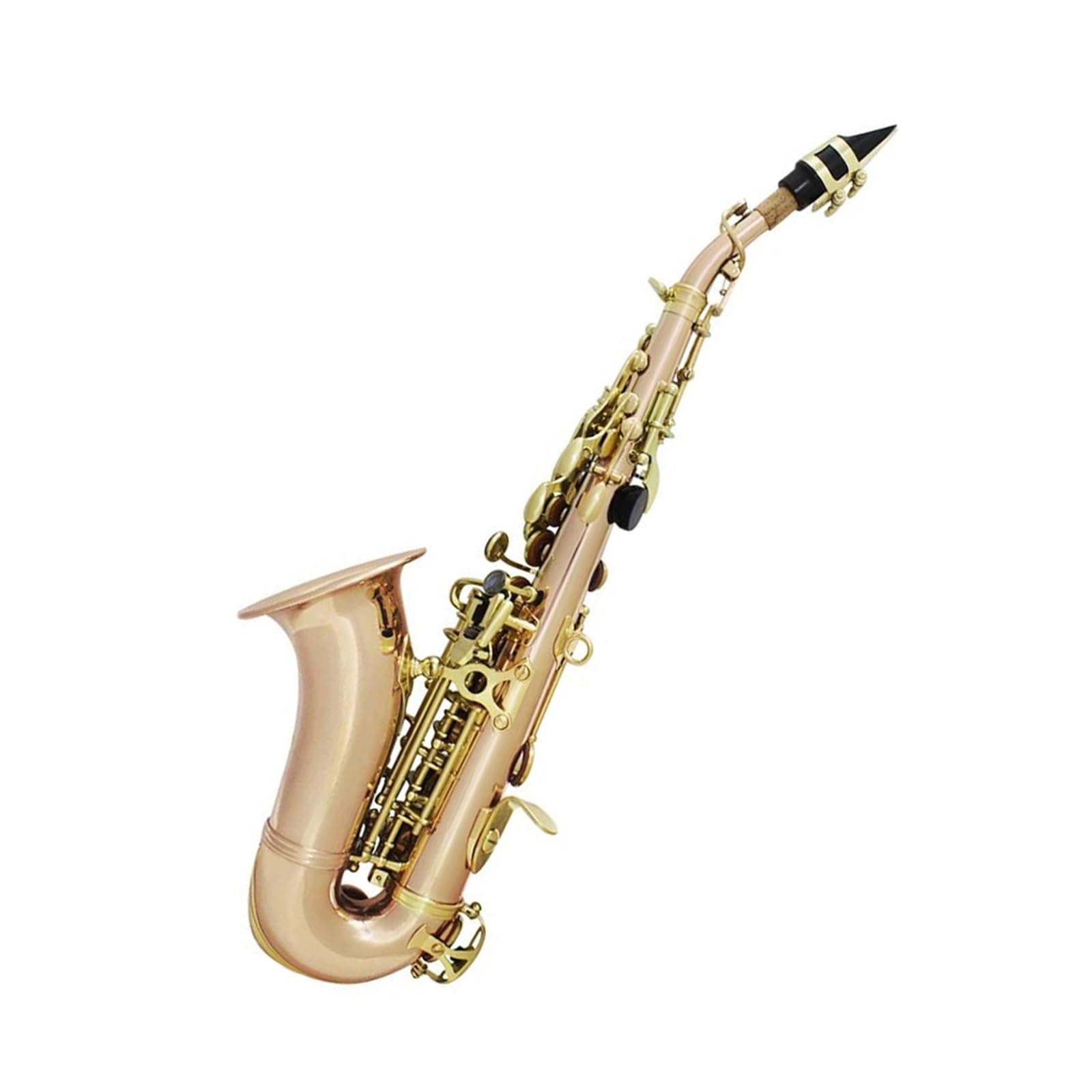 Saksofon Saksofon Sopranowy Brąz Fosforowy Miedź Carve Wzór Sax Przyciski Ustnik Stroiki Akcesoria Do Instrumentów Dętych