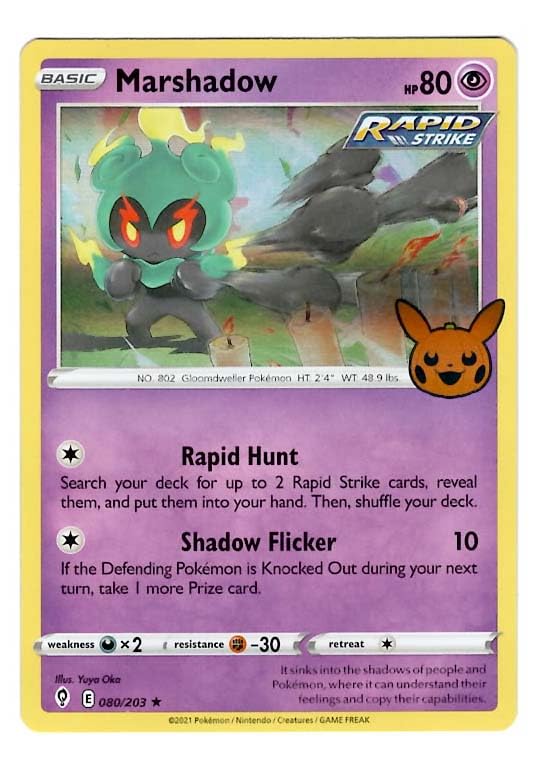 Amazon.com: Pokemon - Marshadow 080/203 - Trick or Trade 2023