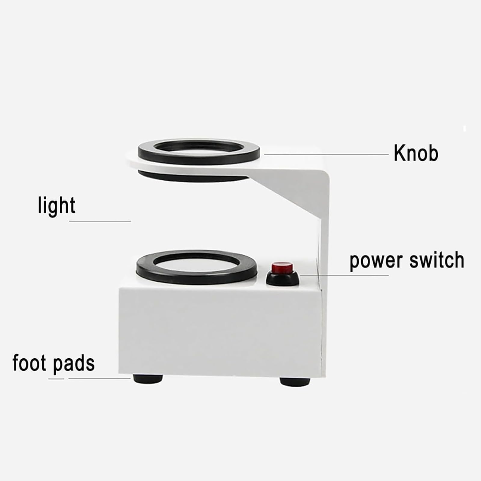 Glasses Testing Equipment, 30W Lens Stress Tester Machine, Adjustable Brightness, Even Light Without Astigmatism, for Glasses Optical Laboratory, Eyeglass Stores