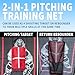 2-in-1 Baseball Pitching and Rebound Net, Trainer and Return Screen for Throwing and Practice