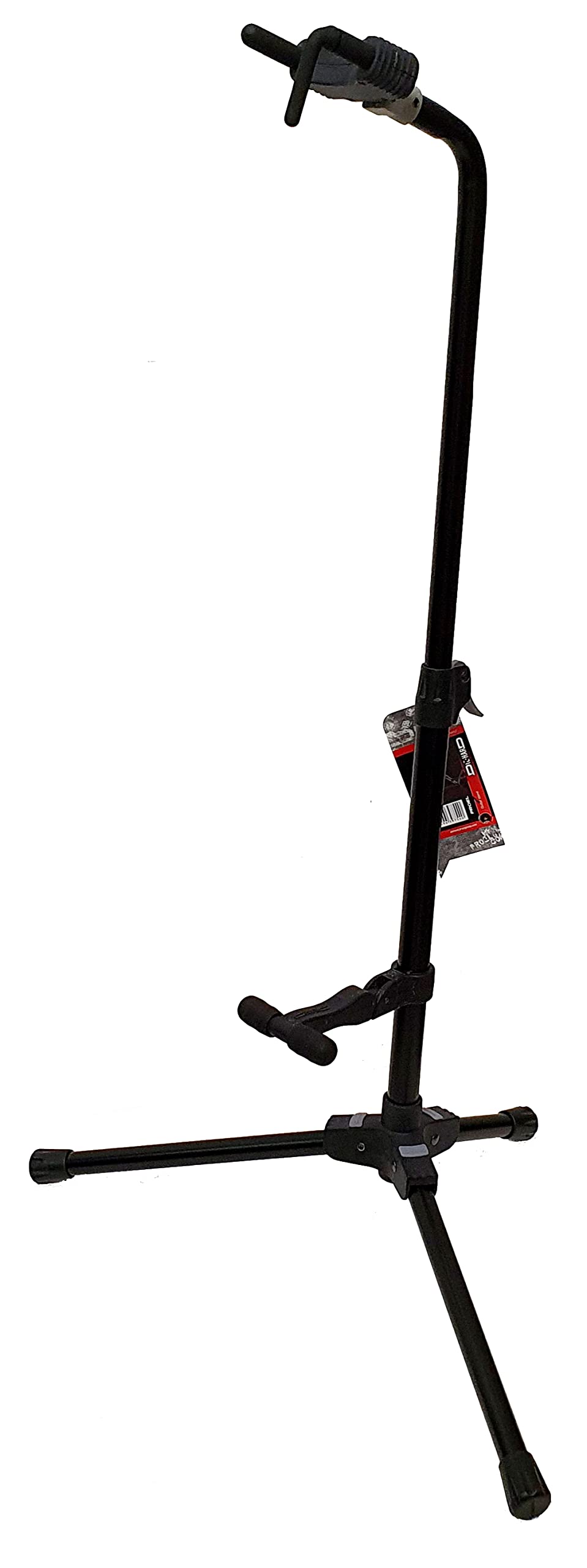 ROCKSTAR - Soporte para Guitarra y Bajo Universal GS20DG Automático con Cabezal de Seguridad. Pie de Guitarra al suelo
